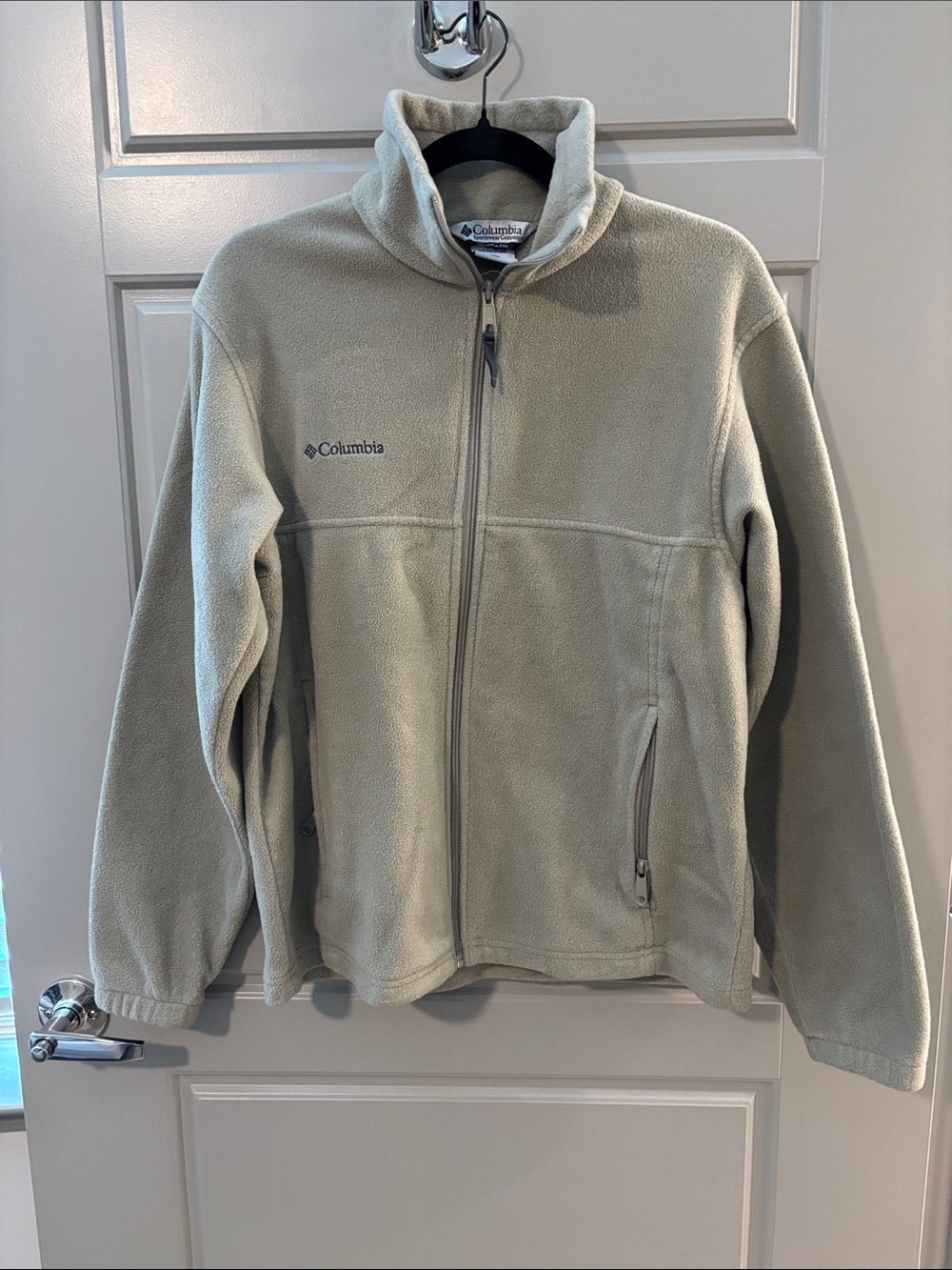 Columbia mens Full-Zip Fleece Jacket - Light Tan